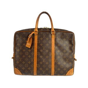 Louis Vuitton Monogram Leather Brown Porte Document Voyage Briefcase